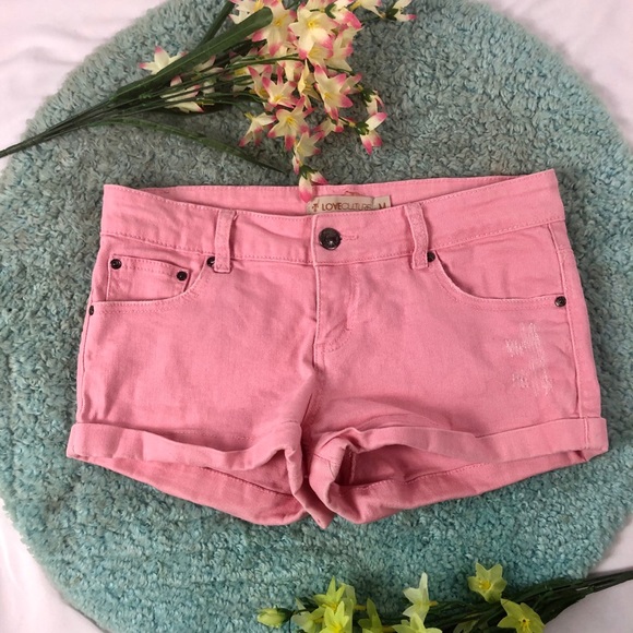 Colored jean shorts - Picture 1 of 5